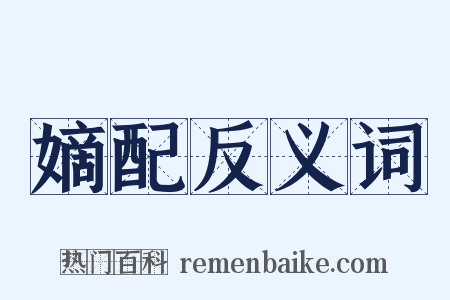 嫡配反义词是什么意思的图片